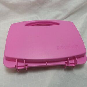 Playmobil pink carrying case made of durable plastic, medium model